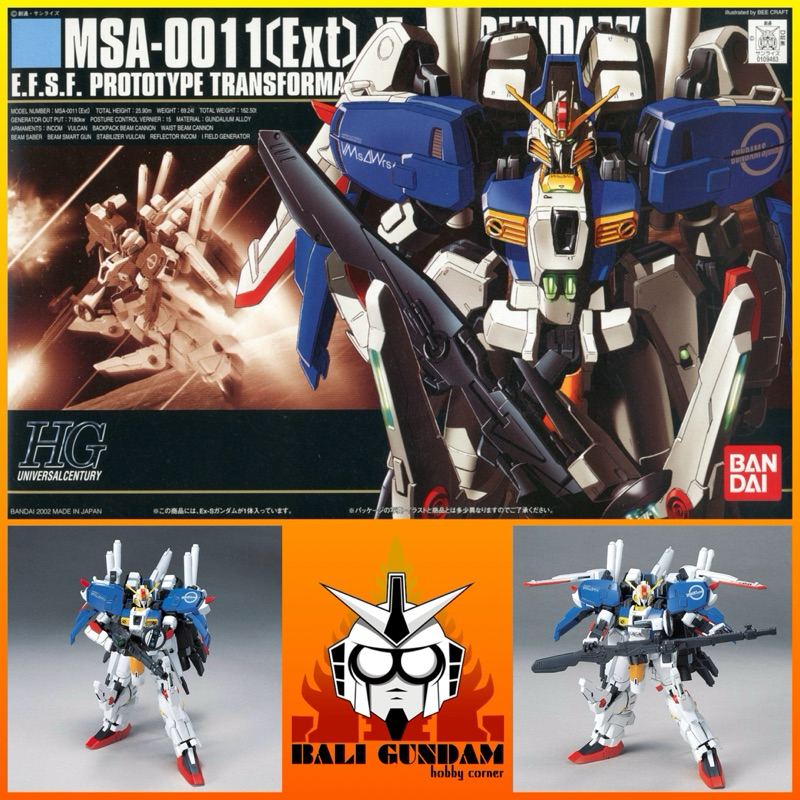 HG 1/144 MSA-0011 Ext EX S GUNDAM MG EX SENTINEL Bali gundam Hobby Corner Bandai Original