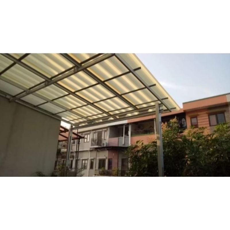 Atap UPVC Alderon 830 double layer semi translucent/meter