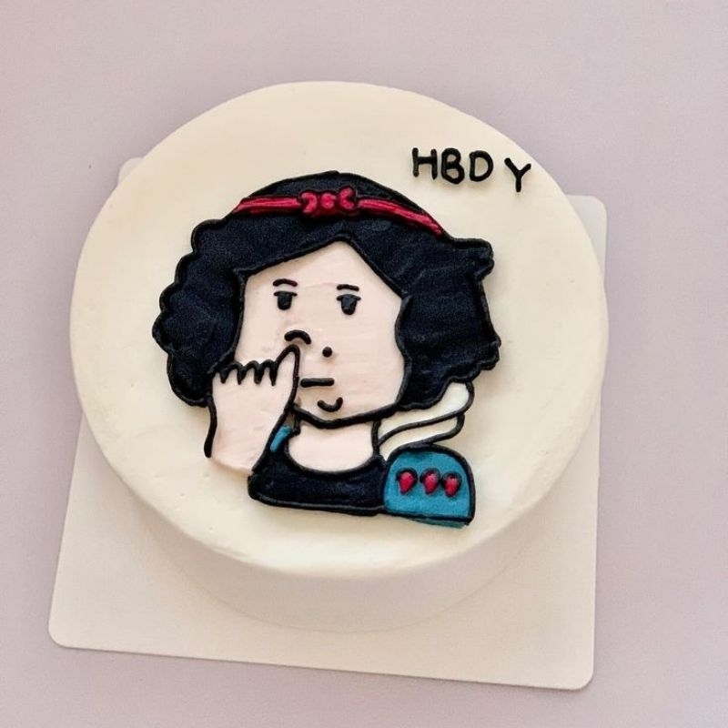 Korean Cake Surabaya/Korean birthday Cake/ Korean Bento Cake/custom cake/ Mini Cake/Cake Birthday(Be