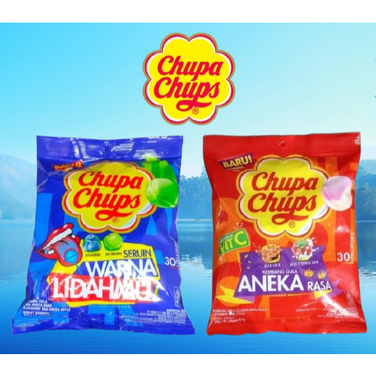 

Chupa Chups Assorted Flavour Lollipops Bags Permen Lolipop 1 Bungkus 30 Pcs