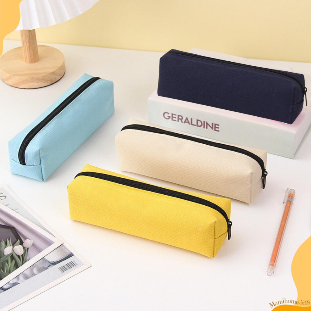 

Tempat Pensil Polos Aesthetic Kain Korea Muat Banyak Kotak Pensil - Mamihome