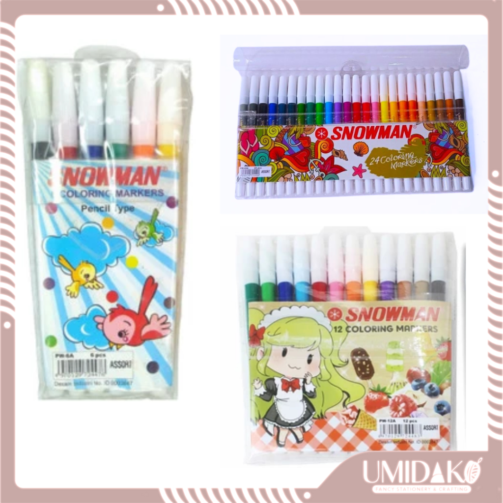 

[UMIDAKO] SNOWMAN MARKER/SPIDOL KECIL