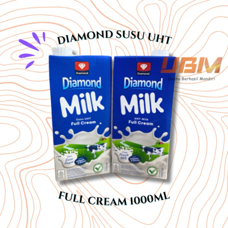 

DIAMOND Susu UHT Full Cream 12x1000ml