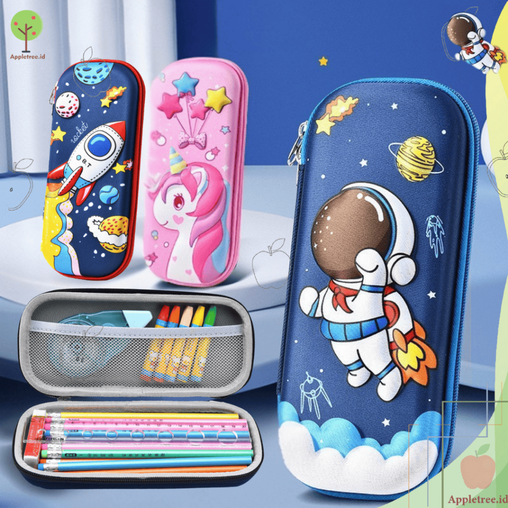 

Tempat Pensil 3D Timbul Kotak Pensil Aesthetic Korea Muat Banyak- Appletree