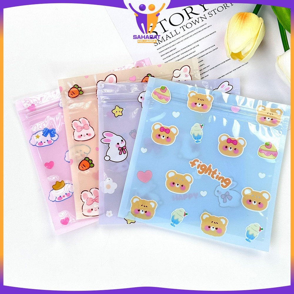 

Ziplok Plastik Kemasan Kartun Mini Permen Kue Serbaguna / Plastik Klip Packaging Makanan Mini Sachet Sahabat Keluarga C1281