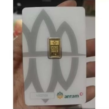 Antam 1 gram 100% Asli Emas Logam Mulia Mini Gold