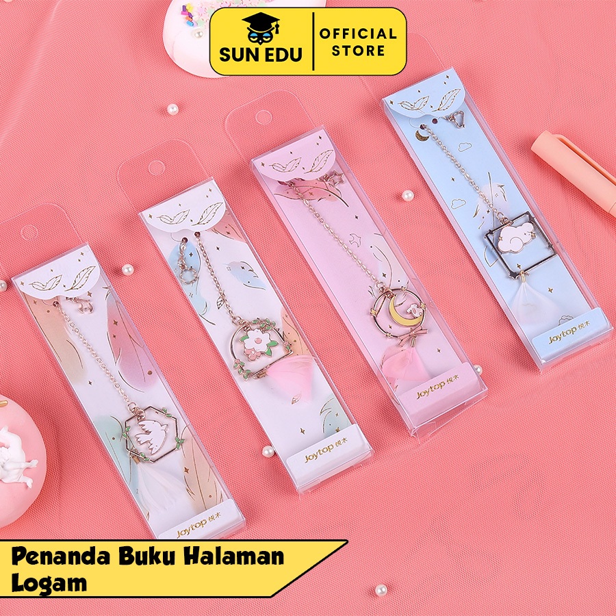 

Penanda Buku Bookmark Logam Cute / Paper Clip Liontin Bahan Metal / Pembatas Halaman Kertas Metalic
