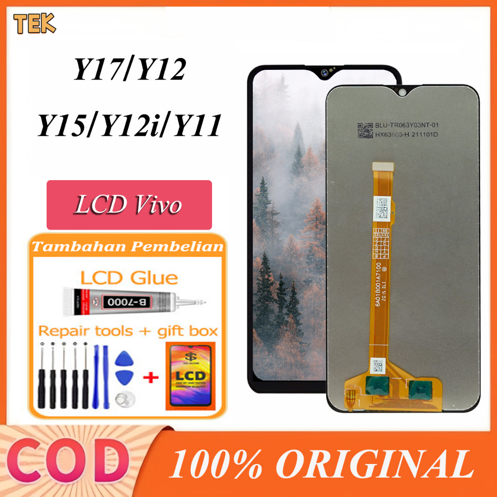LCD ViVO Y17 Y12 Y15 Y12i Y11 Fullset Original 100% Layar HP TOUCHSCREEN FULL SET FOR VIVO