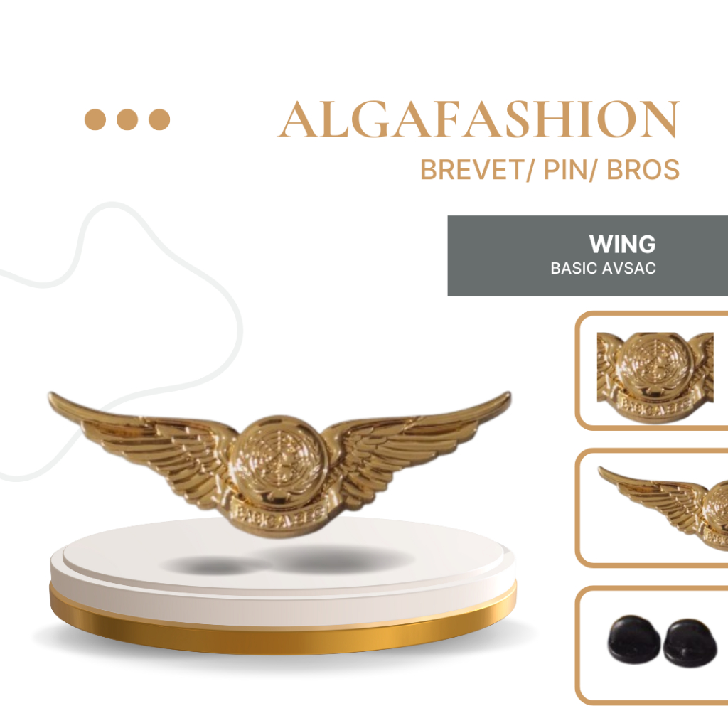 WING BASIC AVSEC | Brevet Kualitas Premium | | Brevet TNI/Pin