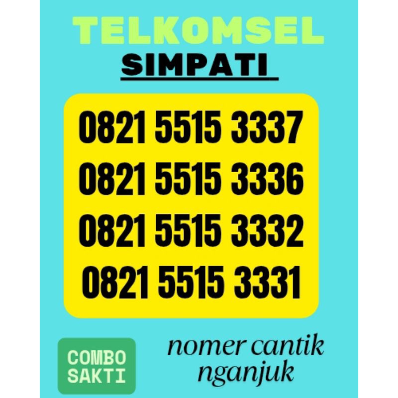 kartu PERDANA TELKOMSEL SIMPATI Combo SAKTI