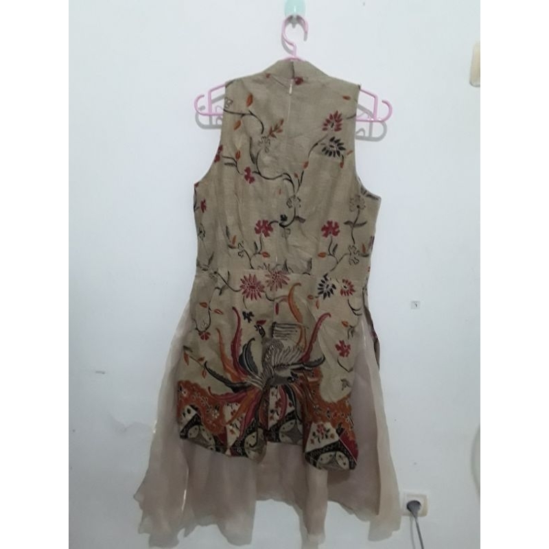 Preloved dress batik modern size M