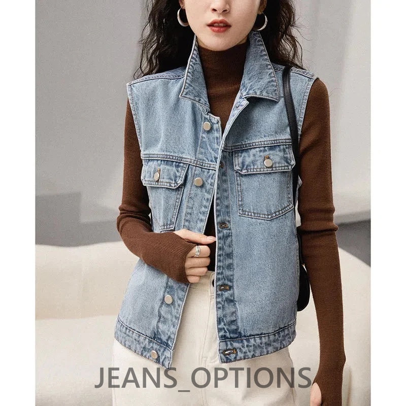 Jeans_Options  Avril Denim Outer Vest Atasan Jeans Wanita