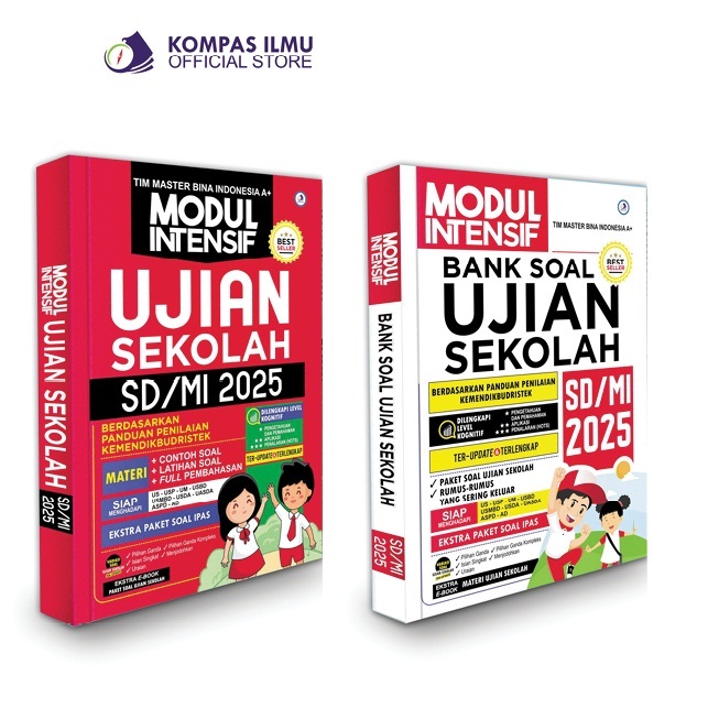 KENDI MAS MEDIA - Buku Ujian SD kelas 6 Buku Modul Intensif Ujian Sekolah SD 2025