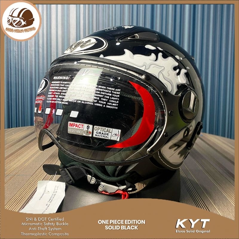 Helm KYT Elsico motif One Piece Luffy Gear 5 edition - helm pilot KYT
