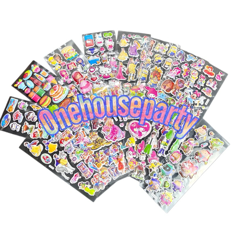 

Sticker timbul anak lucu karakter sticker mainan anak perempuan lucu mainann edukasi anak one house party
