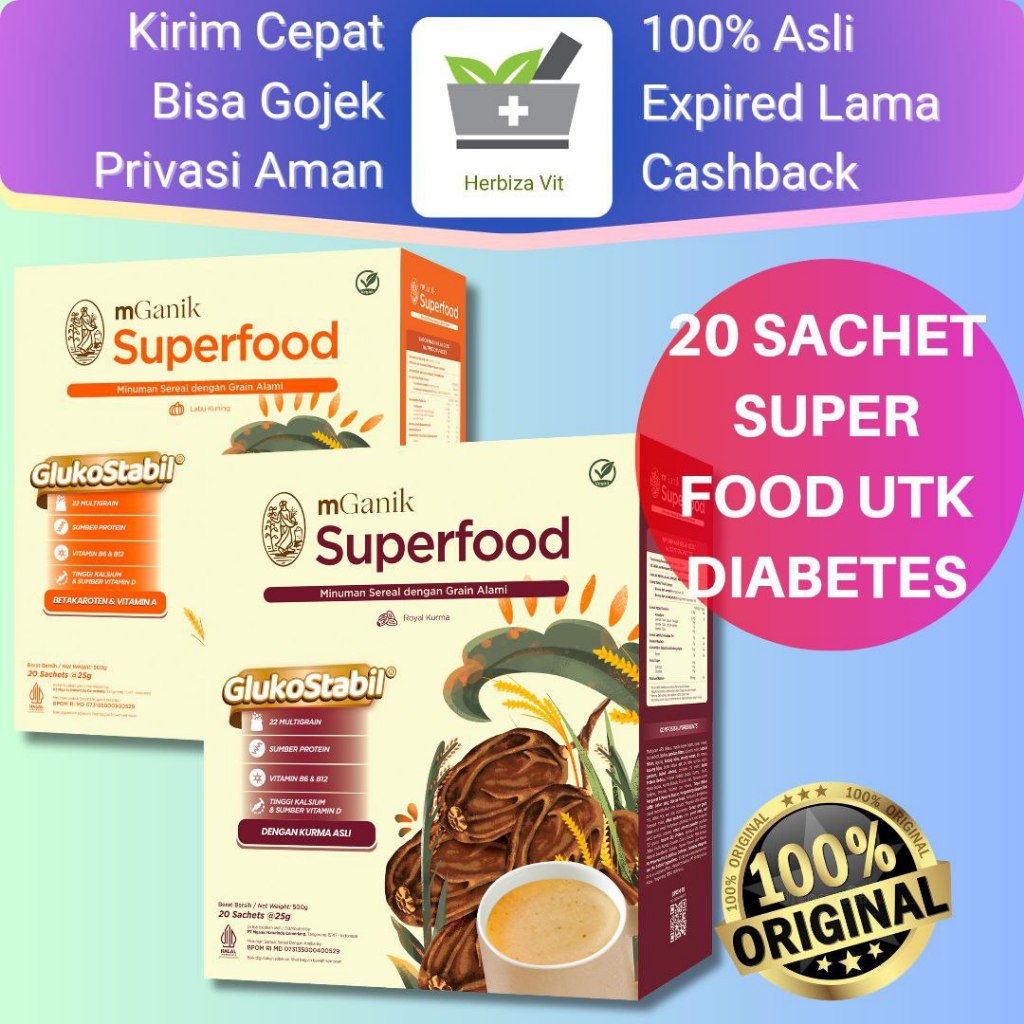 

mGanik superfood labu dan royal kurma 1 box 20 sachet