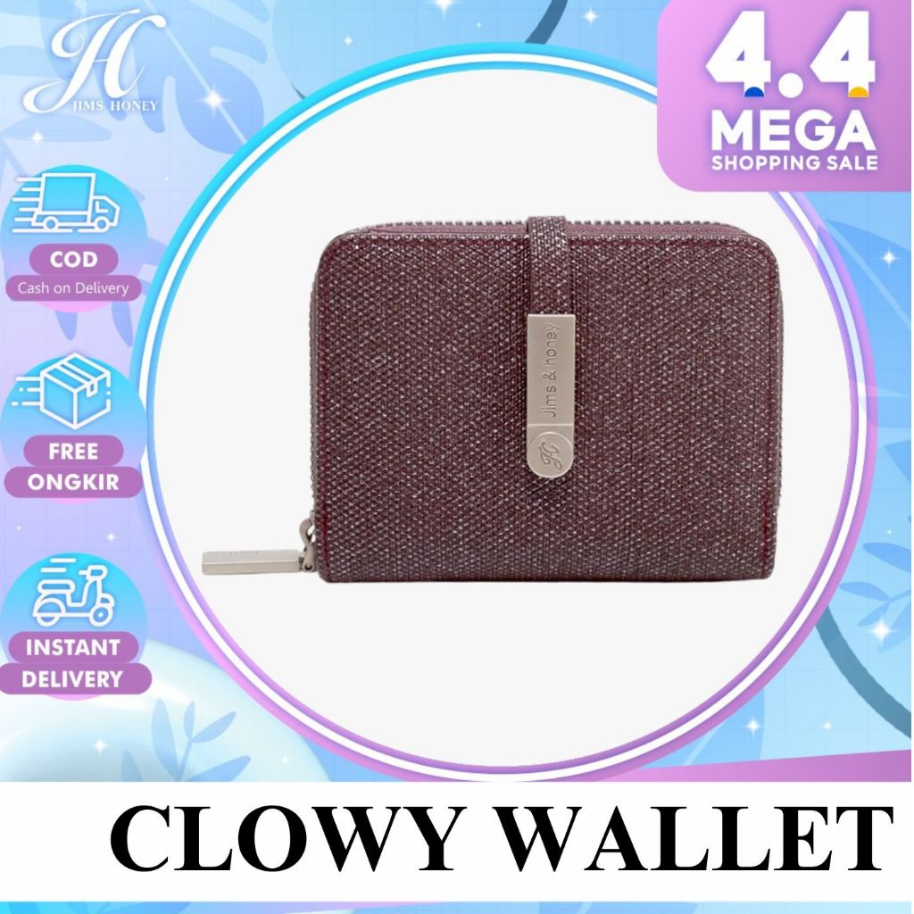 JIMS HONEY CLOWY WALLET Dompet Kecil Lipat Kartu Wanita Cewek Fashion Jimshoney Casual Terbaru