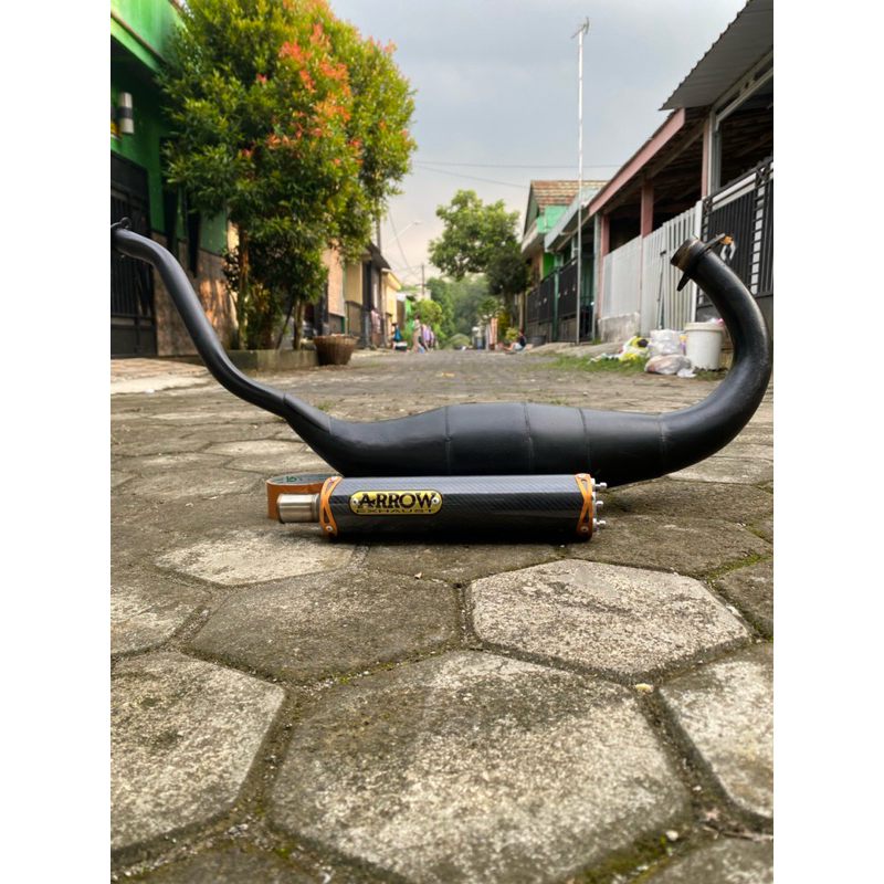 knalpot ninja R, RR, SS Arrow cotting