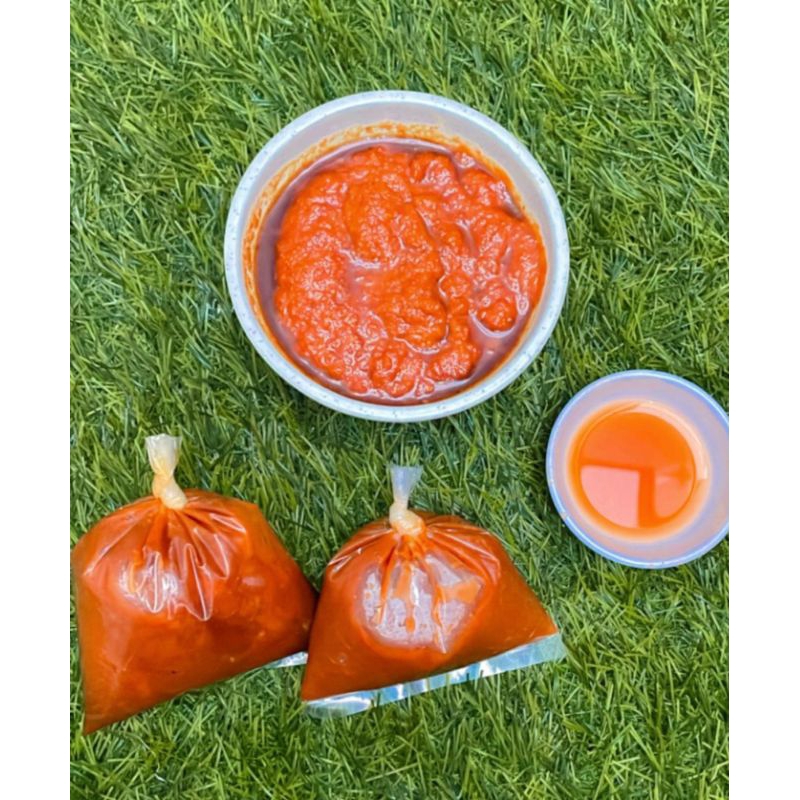 

bumbu asinan sayur betawi dan kerupuk