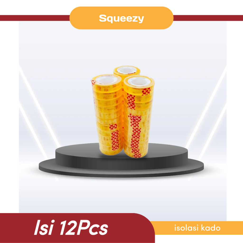 

isolasi kado 1/2*10 isolasi squeezy 12 pcs