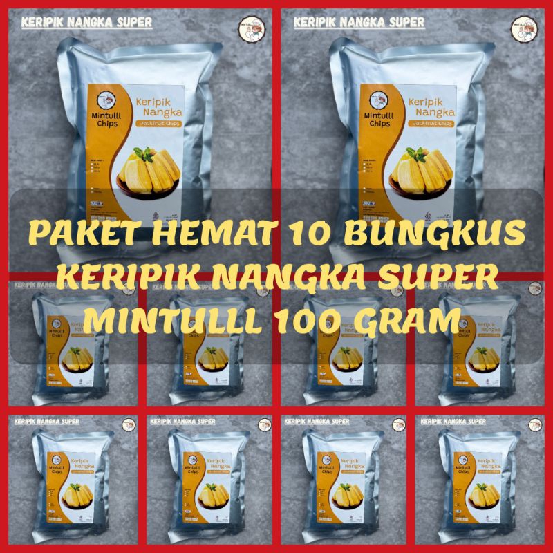 

[PAKET HEMAT] 10 BUNGKUS CAMILAN KERIPIK BUAH SAYUR MINTULLL 100 GRAM
