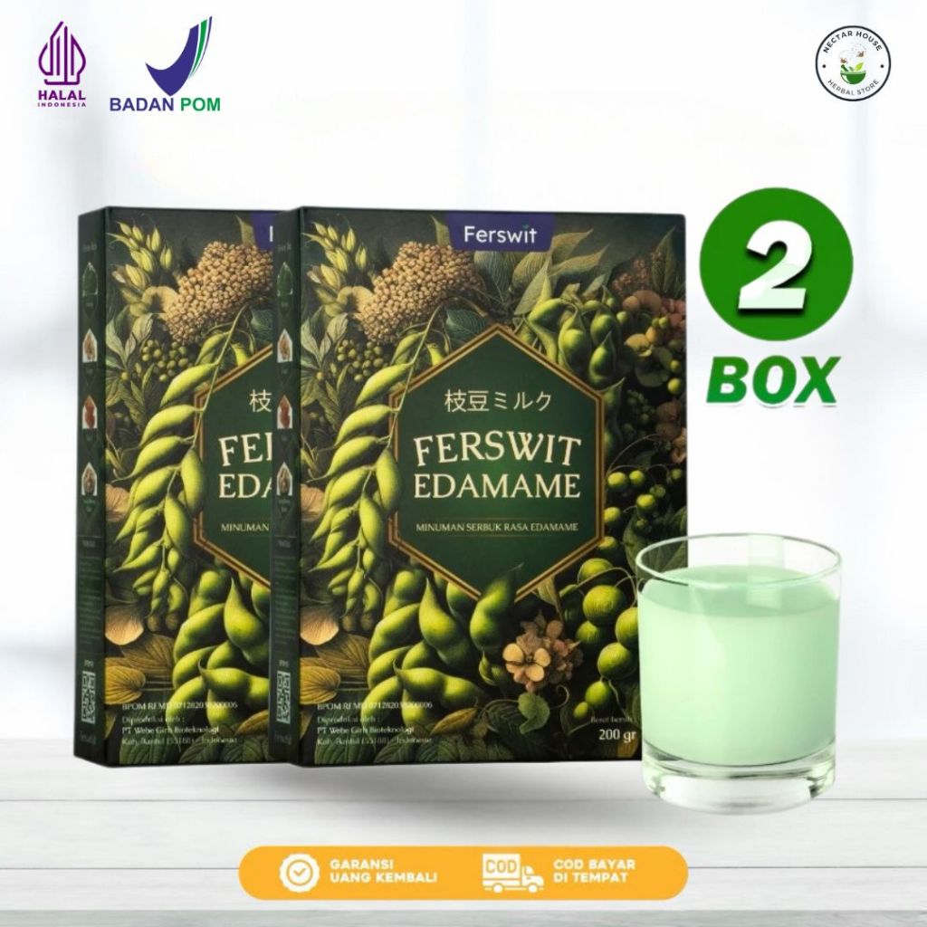 

Ferswit Susu Edamame Jepang - Baik Untuk Asam Lambung, GERD & Pencernaan 2 Box