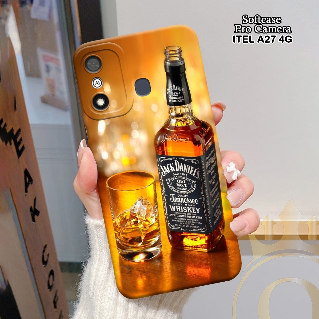 Softcase ITEL A27 4G - ORORA - Casing ITEL A27 4G  - Motif case Minuman - ITEL - Softcase ITEL A27 4