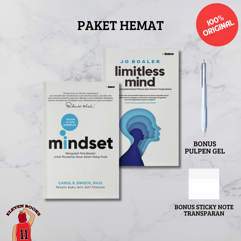 Paket Hemat Buku Original Mindset SC Edisi Revisi & Limitless Mind (Baca)
