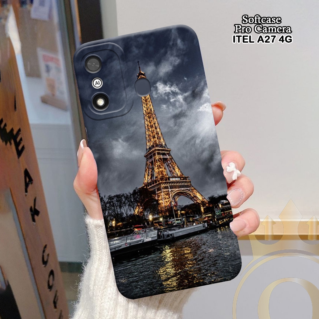 Softcase ITEL A27 4G - ORORA - Casing ITEL A27 4G  - Motif case Paris - ITEL - Softcase ITEL A27 4G 