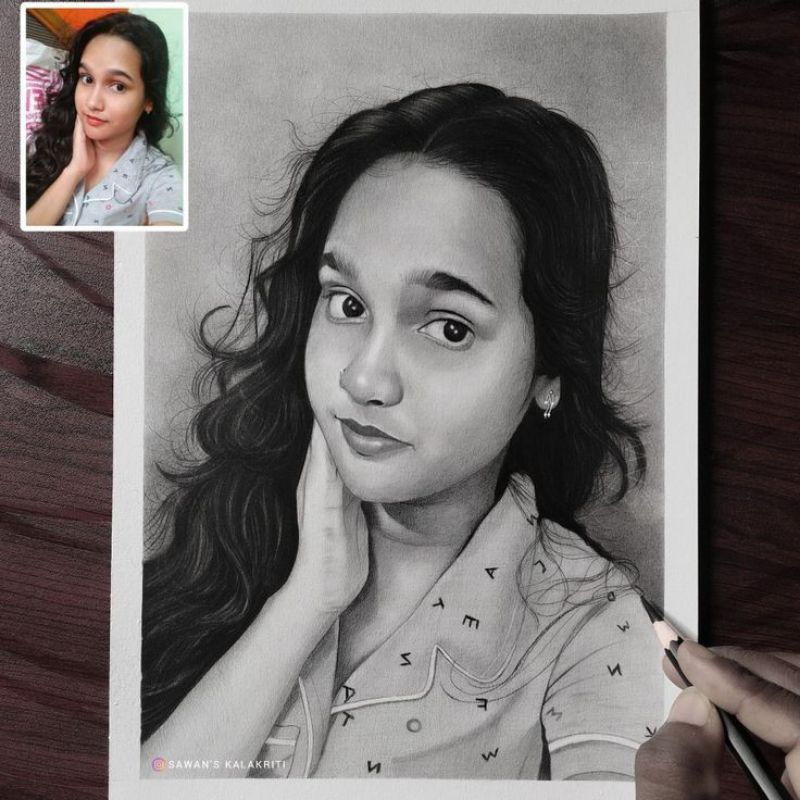 

Jasa sketsa wajah Poto sendiri,sketsa wajah super mirip,lukisan sketsa wajah murah terlaris