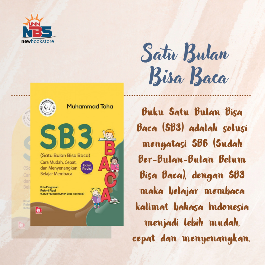 Buku SB3 (Satu Bulan Bisa Baca) - Muhammad Toha