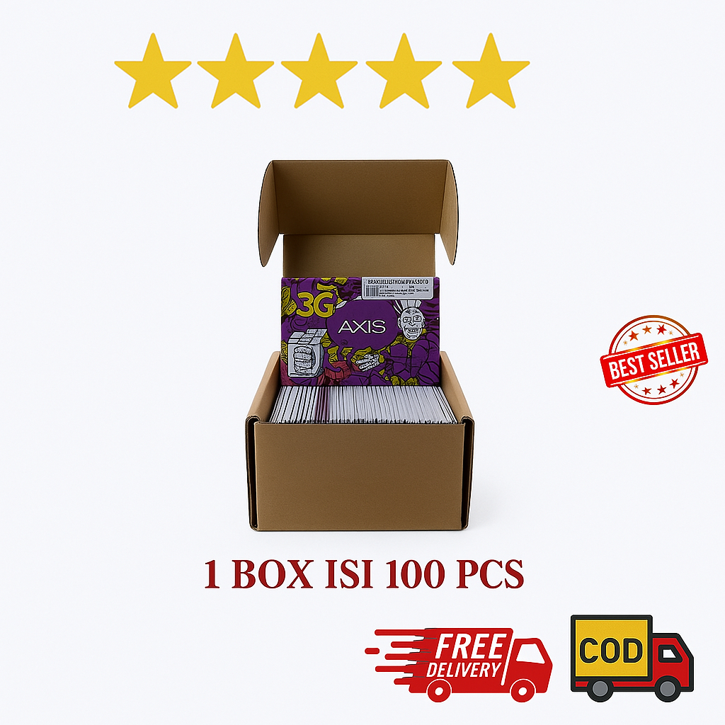 KARTU PERDANA 1 BOX AXIS ISI 50 PCS