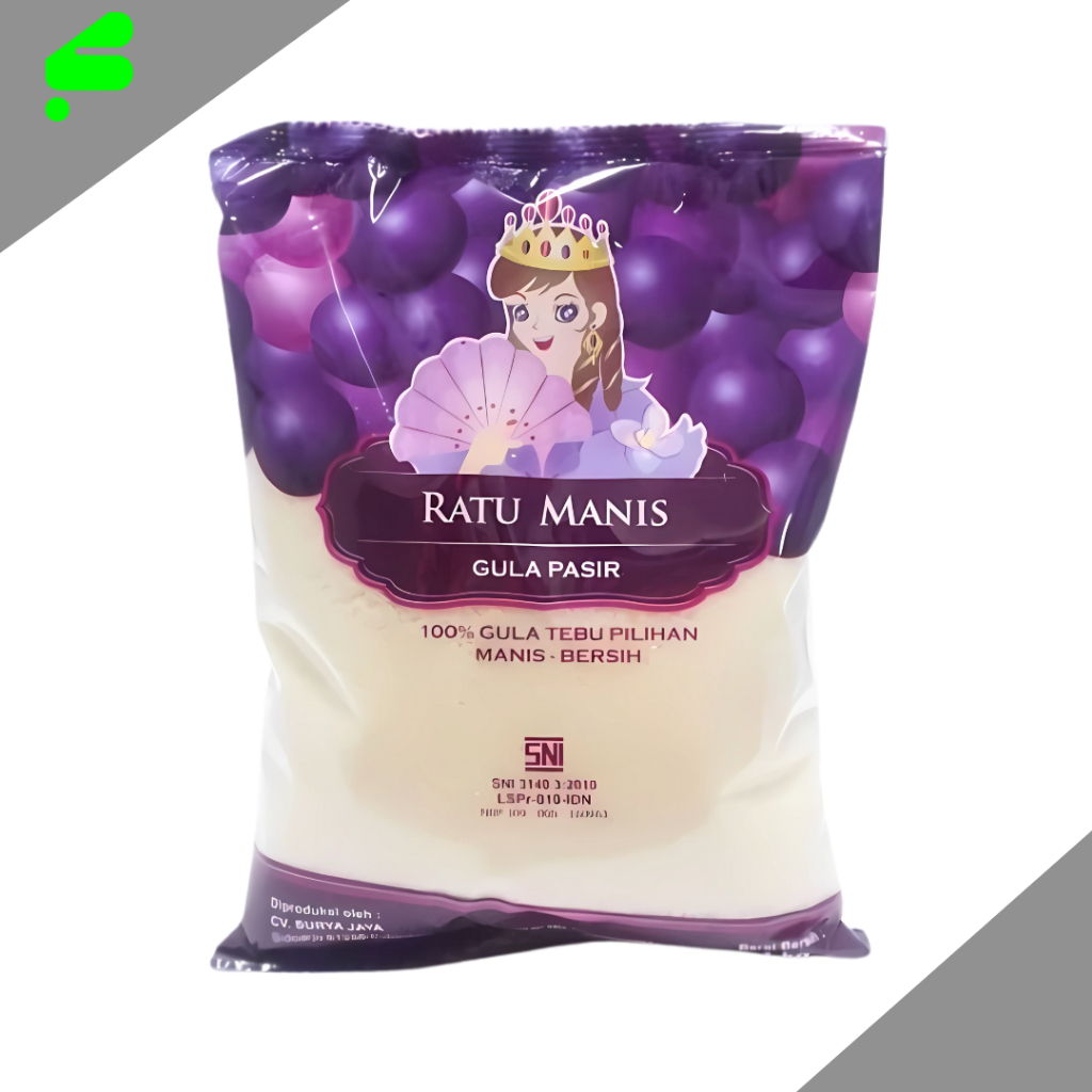 

Gula Pasir Ratu Manis 1 Kg – Gula Tebu Murni, Manis Bersih, Berkualitas SNI