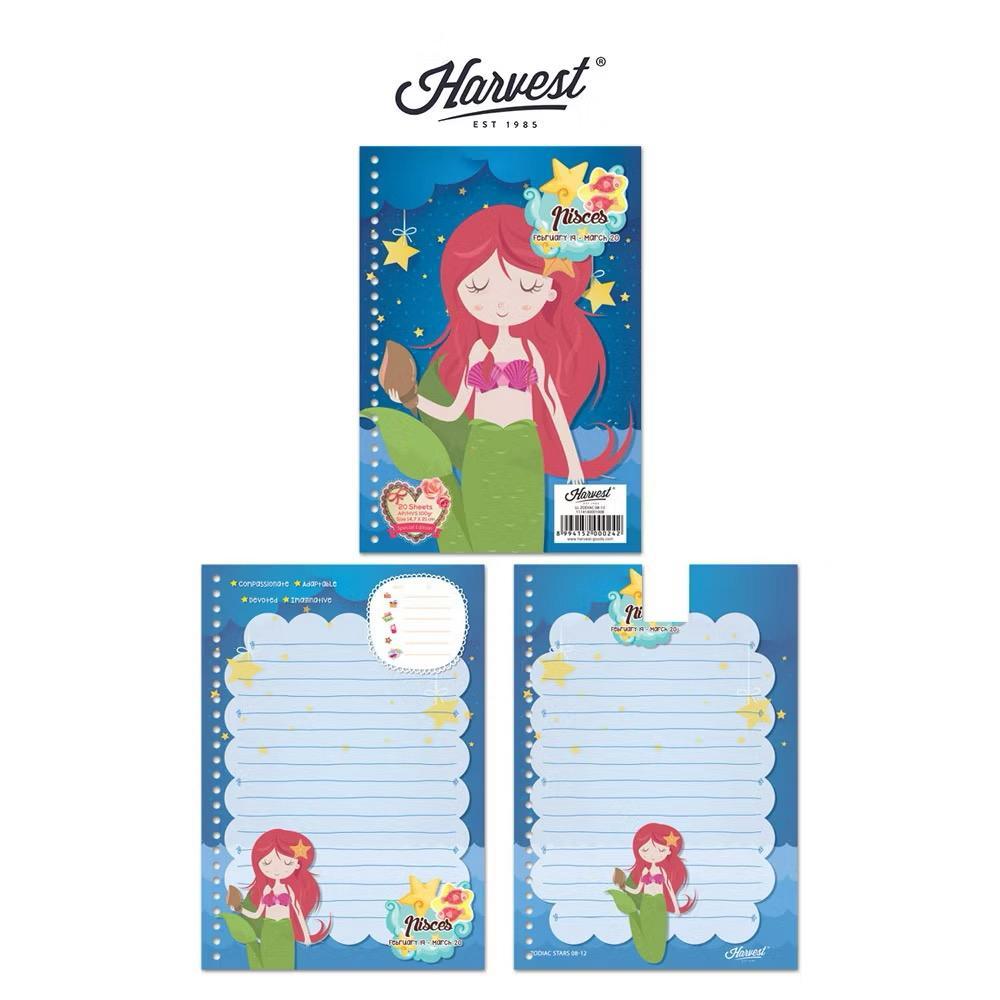 

Gramedia Tunjungan : Loose Leaf / Kertas Binder Harvest A5 Zodiac Pisces