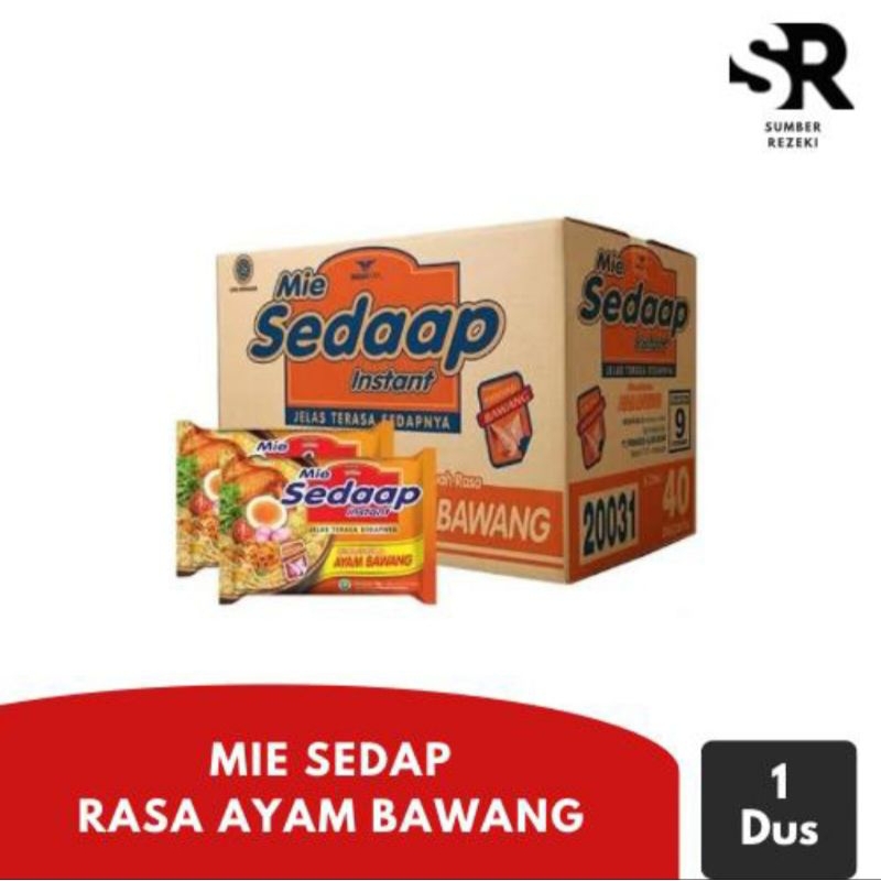 

mie sedaap rasa ayam bawang 1 dus isi 40pcs