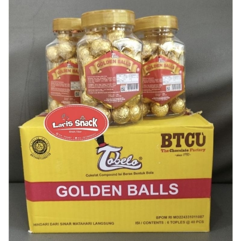 

RB Tobelo Golden Ball Coklat Bentuk Bola Toples