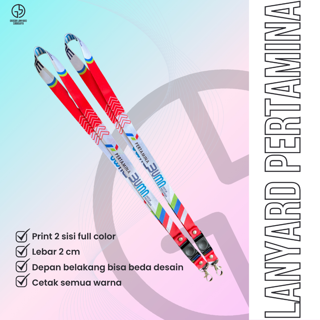 

LANYARD TALI ID CARD BANK PERTAMINA PERUSAHAAN BUMN
