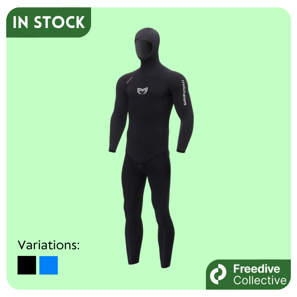 Molchanovs Men's SPORT Wetsuit 3mm Outside-Lined / Pakaian Wetsuit Pria