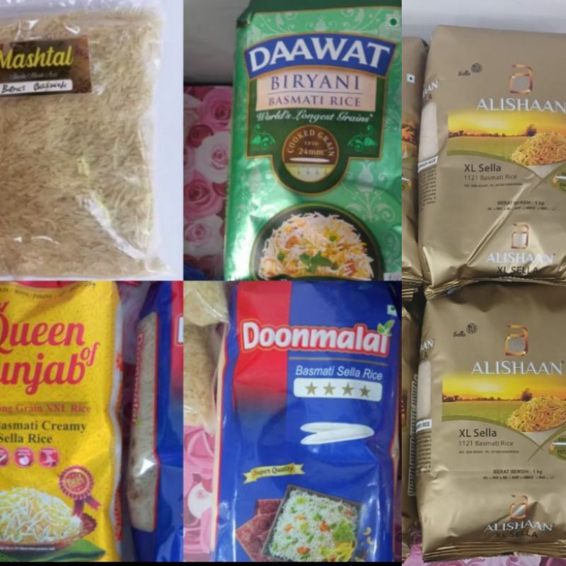 

Beras Basmati Kemasan 1 kg | Basmati karung Repack 1 kg