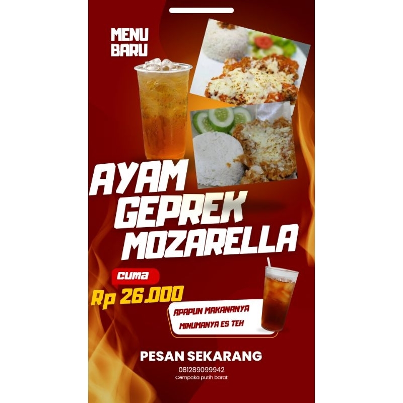 Promo Ayam Geprek Mozarella||Ayam geprek Alesta Instan