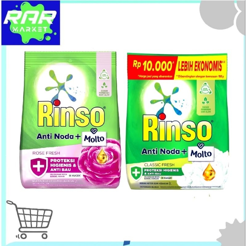 RINSO ANTINODA+MOLTO /DETERGENT BUBUK RINSO