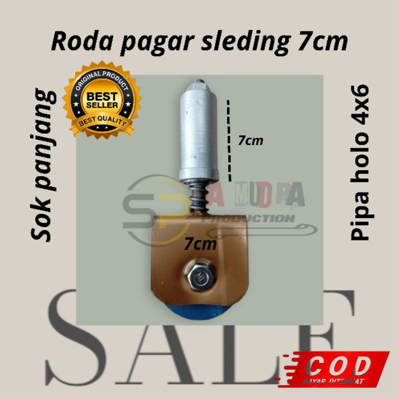 Roda pagar sleding, Roda pagar sleding 7cm sok panjang,