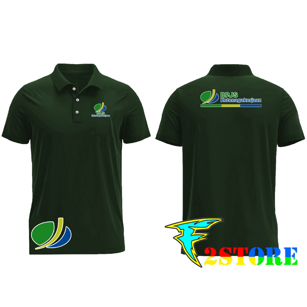 Baju Kaos Kerah Model kerah BPJS - Ketenagakerjaan Kaos Wangky F2ASTORE