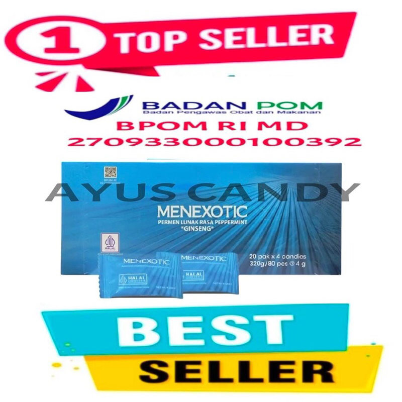 

Menexotic Candy isi 80 Pcs - Menexotic Permen Ginseng