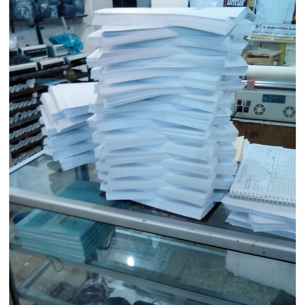 Langsung Proses Jasa Cetak / Print Fotocopy Online A4, F4 Hitam Putih Termurah 70 Gsm
