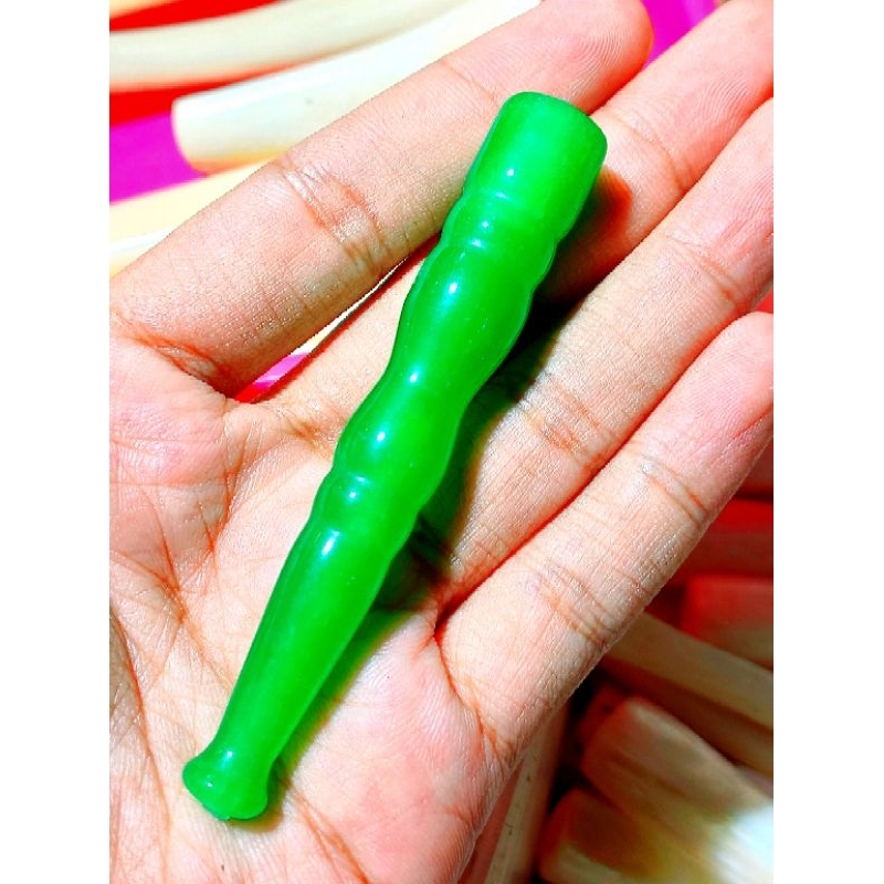 Pipa Batu giok hijau kualitas Super asli siap pakai