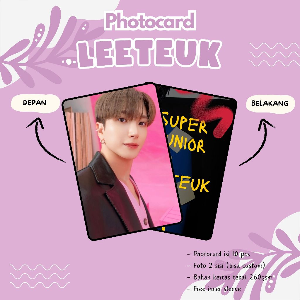 (10 PCS) PHOTOCARD LEETEUK SUPER JUNIOR