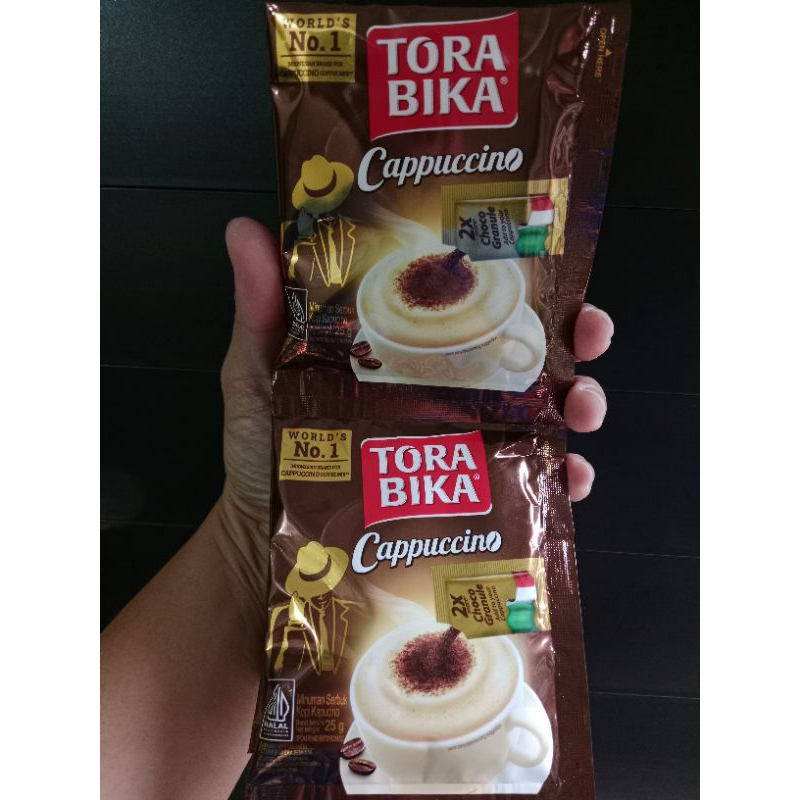 

Torabika Cappuccino With Choco Granule Kemasan 1 Renceng isi 10 Sachet