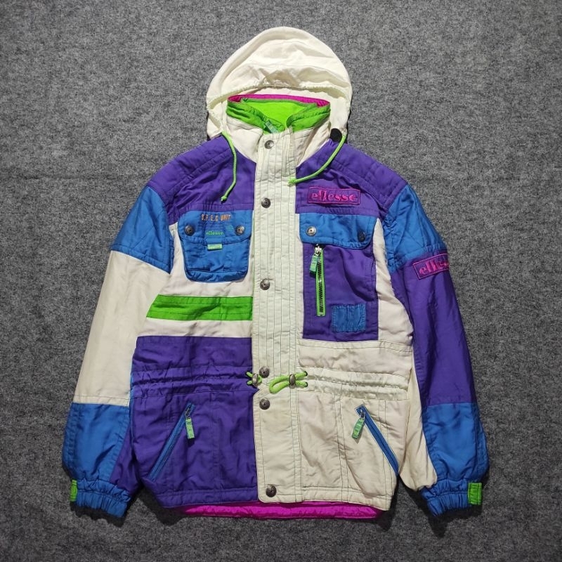 JACKET SKI SNOWBOARD OUTDOOR ELLESSE COLORBLOCK/COLOURBLOCK VINTAGE THRIFT/SECOND