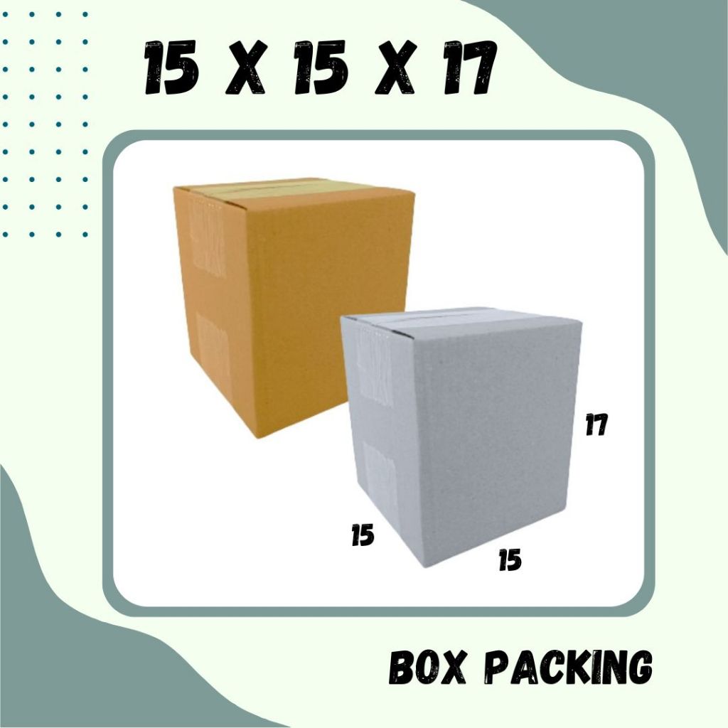 

Box 15x15x17 Kardus Packing A1 Karton Dus Kotak Kemasan Sparepart Jamu Madu Assesoris